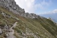 Tratto esposto a nord della cresta